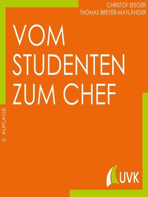 cover image of Vom Studenten zum Chef